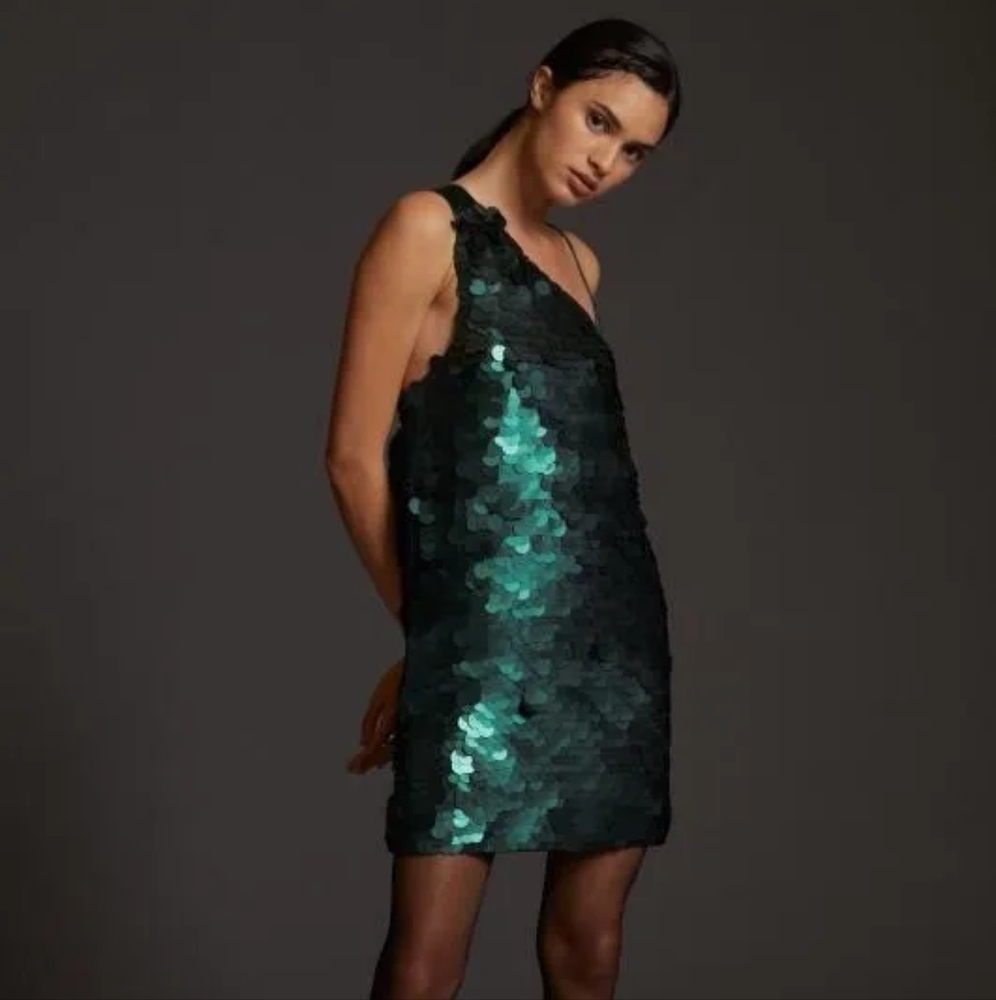 Anthropologie Maeve Sequin Cocktail Dress